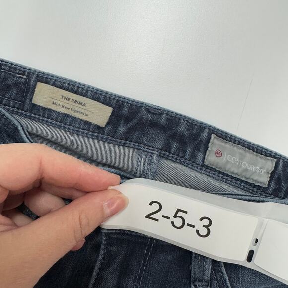 Adriano Goldschmied Jeans Womens 26 Blue Prima Mid Rise Cigarette Skinny Contour - Picture 4 of 8